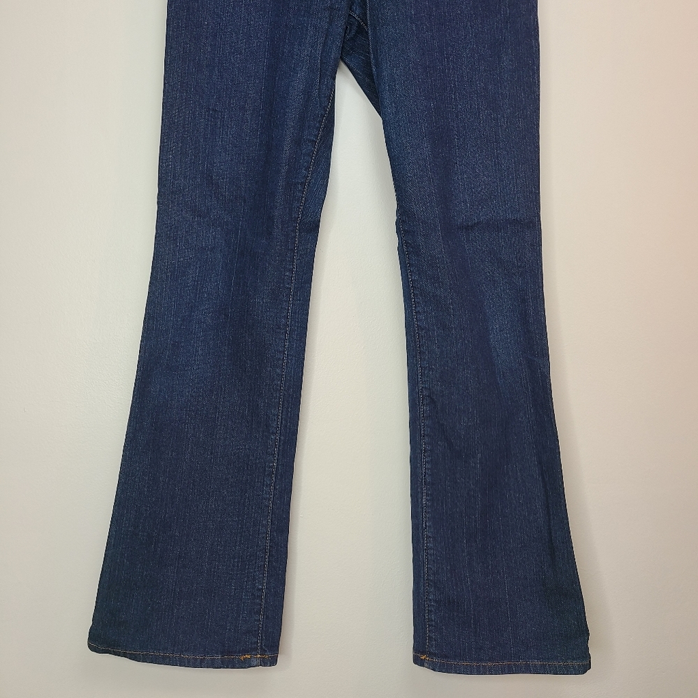 Lucky Brand Jeans Dungarees Easy Rider Long Dark Wash Button Fly Size 27 - Picture 6 of 14
